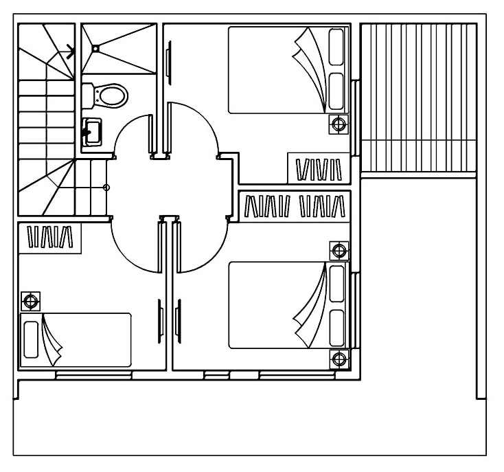 Second Floor Plan of BluHomes Maya